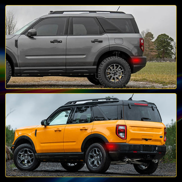 LED Side Marker Light for Ford Bronco Sport 2021-2023, Smoked Lens, Red, Rear Bumper