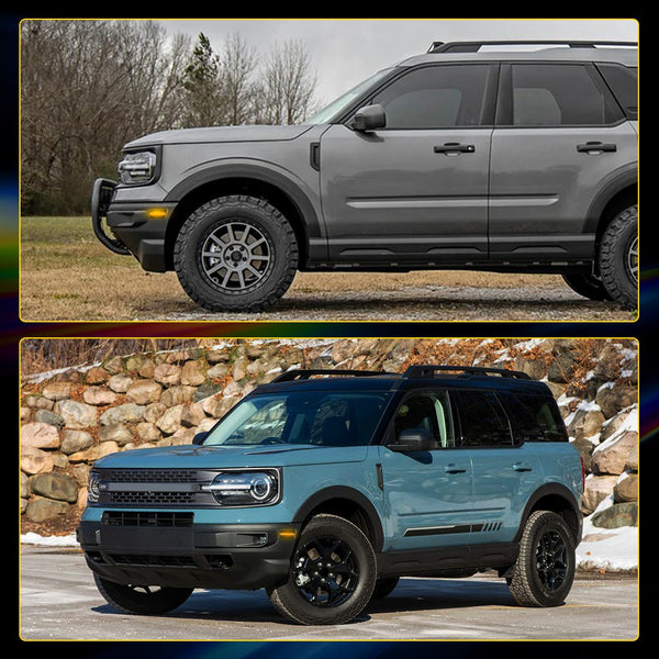 LED Side Marker Light for Ford Bronco Sport 2021-2024, Smoked Lens, Front Bumper