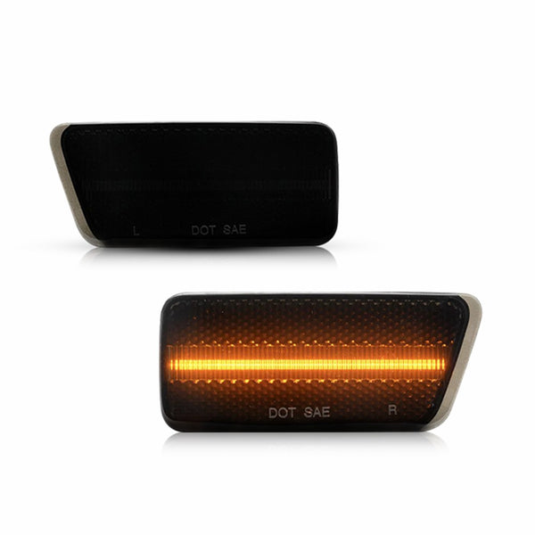 LED Side Marker Light for Ford Bronco Sport 2021-2024, Smoked Lens, Front Bumper