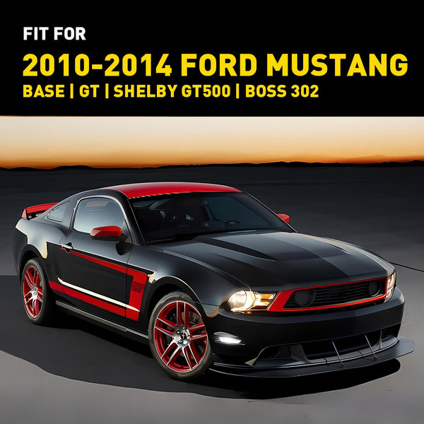 LED Side Marker Light for Ford Mustang 2010-2014, Clear Lens, Front L&R