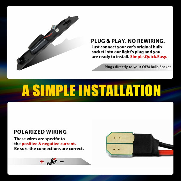 LED Side Marker Light for Ford Mustang 2015-2023, Dynamic Turn Signal, Purple, Bumper