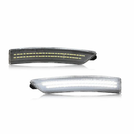 LED Side Marker Light for Ford Mustang 2024-2025, Cold White, Front & Rear