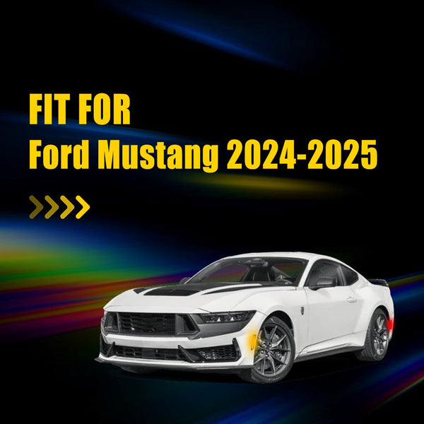 LED Side Marker Light for Ford Mustang S650 2024-2025, Smoked Lens, Amber/Red