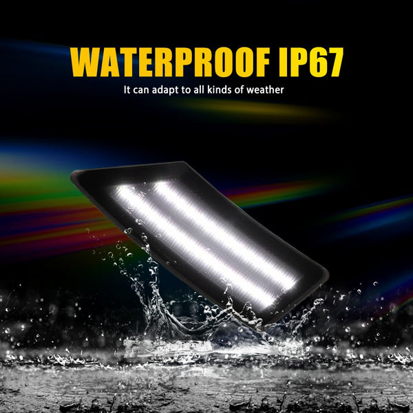 LED Side Marker Light for Ford Ranger 2019-2022, Smoked Lens, White, Front Fender