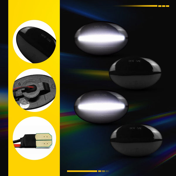 LED Side Marker Light for Ford Super Duty F-350/F-450/F-550, White, Side Fender, Dually Bed