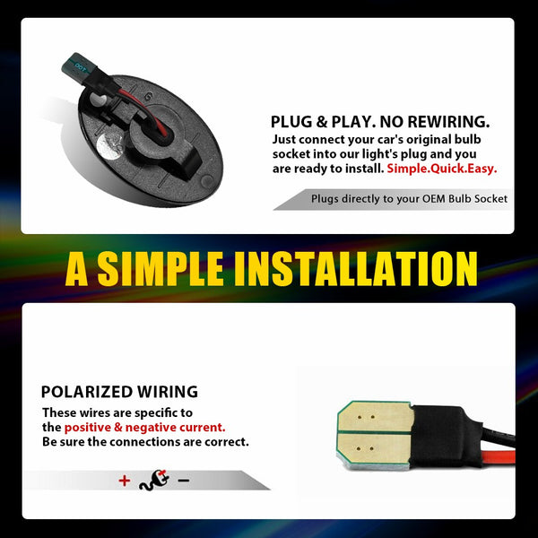 LED Side Marker Light for Ford Super Duty F-350/F-450/F-550, White, Side Fender, Dually Bed