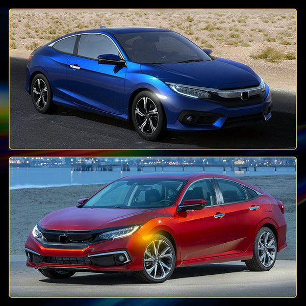 LED Side Marker Light for Honda Civic 2016-2021, Clear Lens, Switchback Sequential