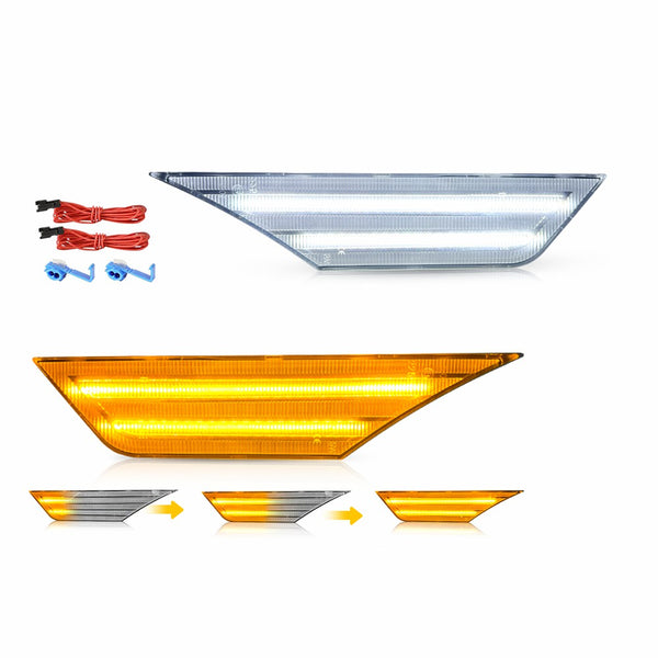 LED Side Marker Light for Honda Civic 2016-2021, Switchback Sequential Turn Signal