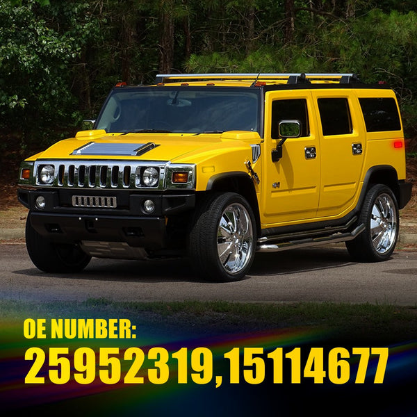 LED Side Marker Light for Hummer H2 2003-2009, Smoked Lens, Amber/Red, Front & Rear