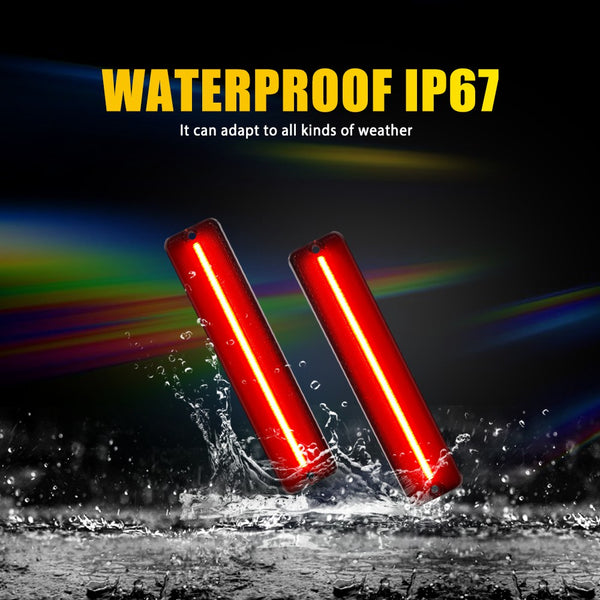 LED Side Marker Light for Jeep Grand Wagoneer 1984-1991, Smoked Lens, Rear L&R