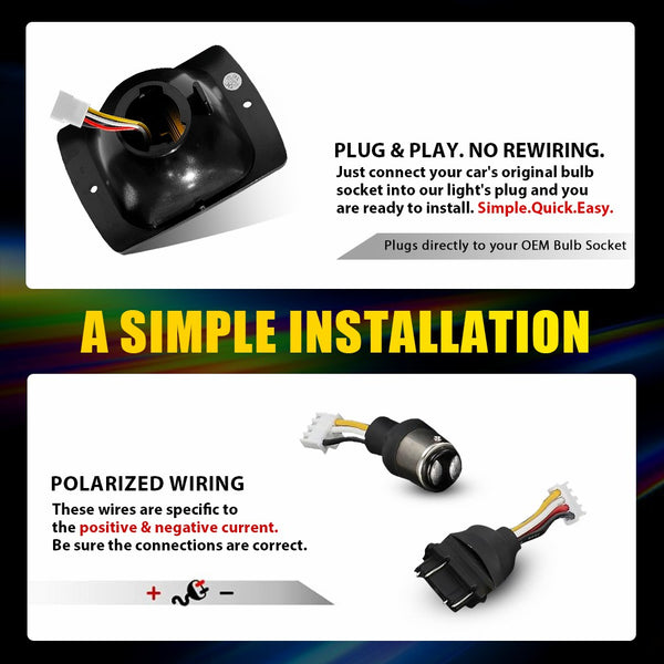 LED Side Marker Light for Jeep Wrangler YJ 1987-1995, Smoked Lens, Turn Signal