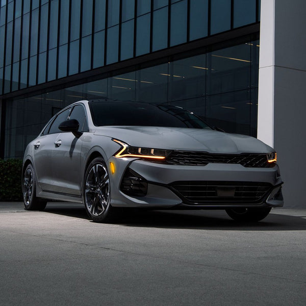 LED Side Marker Light for Kia K5 2021-2024, Smoked Lens, Amber, Front Bumper