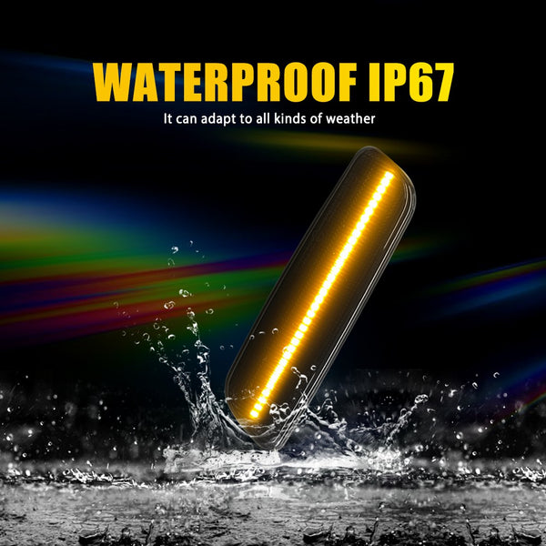 LED Side Marker Light for Lexus IS300 2001-2005/GS430 & Toyota Prius, Smoked Lens, Amber