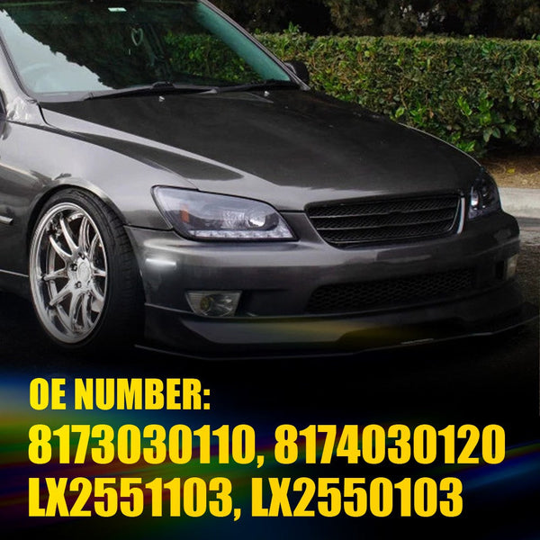 LED Side Marker Light for Lexus IS300 2001-2005/GS430 & Toyota Prius, Smoked Lens, White