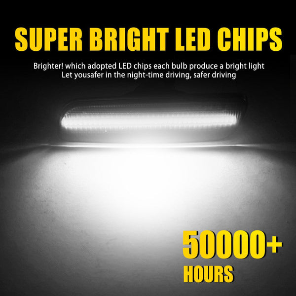 LED Side Marker Light for Lexus IS300 2001-2005/GS430 & Toyota Prius, Smoked Lens, White