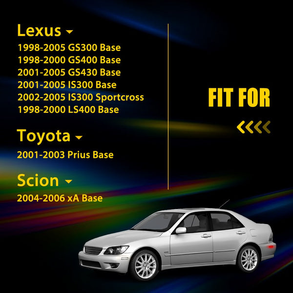 LED Side Marker Light for Lexus IS300 2001-2005/GS430 & Toyota Prius, Smoked Lens, White