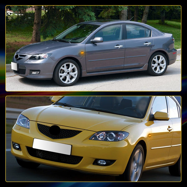 LED Side Marker Light for Mazda 2/3/5/MPV, Dark Smoked, Amber, Front Fender L&R