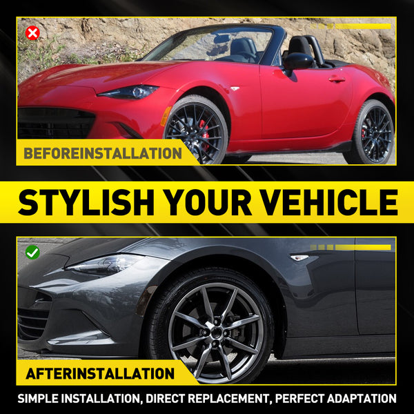 LED Side Marker Light for Mazda MX-5 Miata 2016-2022, Smoked Lens, Front & Rear