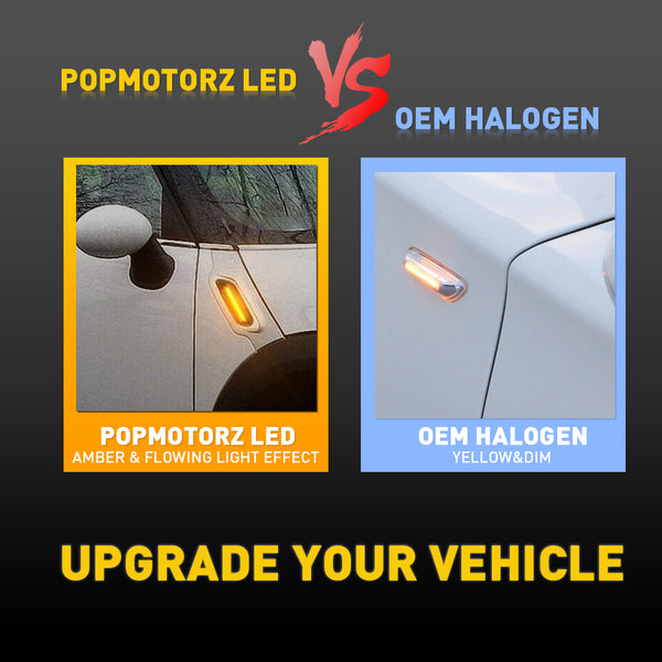 LED Side Marker Light for Mini Cooper Countryman R60/R61, Sequential Turn Signal