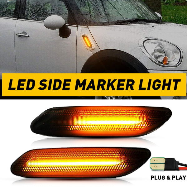 LED Side Marker Light for Mini Cooper Countryman R60/R61, Sequential Turn Signal