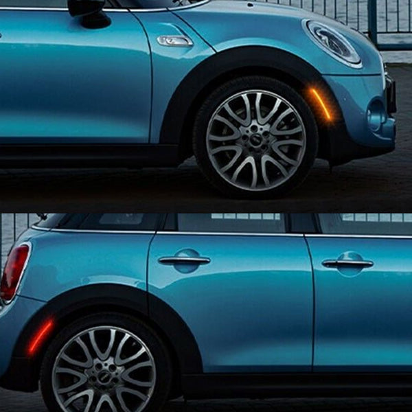 LED Side Marker Light for MINI Cooper R55/R56/R57/R58/R59/R60/R61, Amber/Red