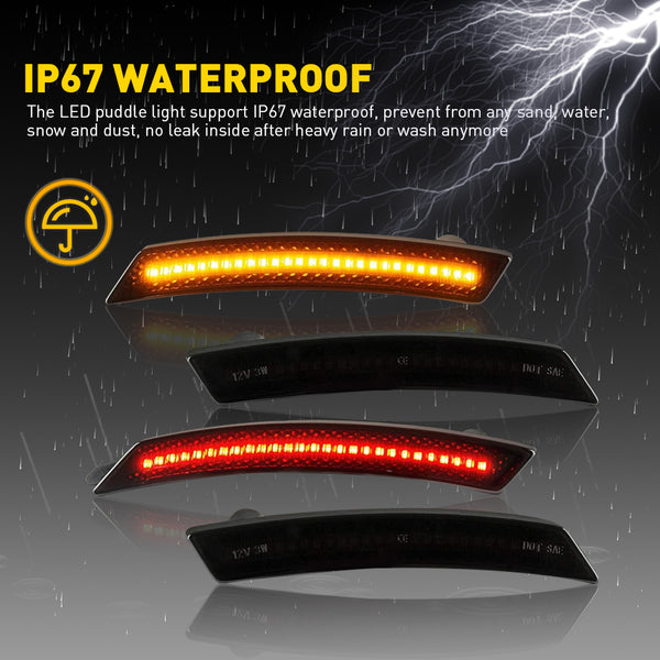 LED Side Marker Light for MINI Cooper R55/R56/R57/R58/R59/R60/R61, Amber/Red