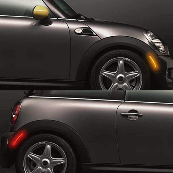 LED Side Marker Light for MINI Cooper R55/R56/R57/R58/R59/R60/R61, Amber/Red