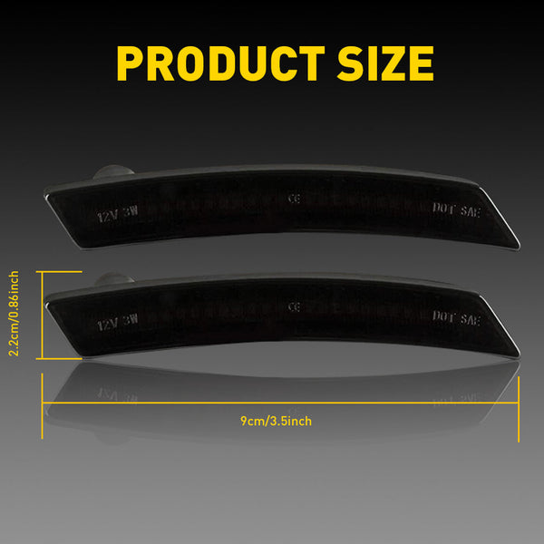 LED Side Marker Light for MINI Cooper R55/R56/R57/R58/R59/R60/R61, Amber/Red