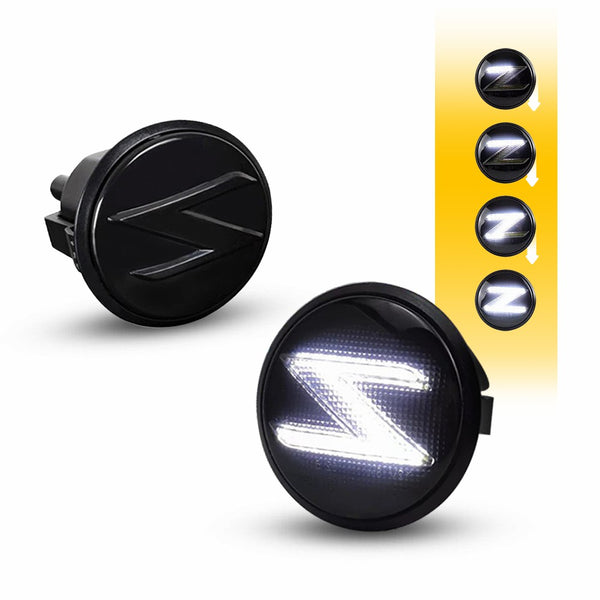 LED Side Marker Light for Nissan 350Z/370Z 2003-2020, Sequential, White