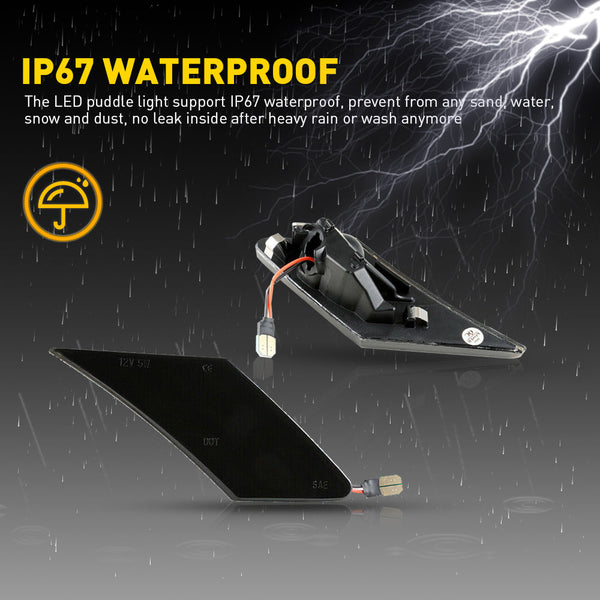 LED Side Marker Light for Subaru BRZ 2013-2020, White, Rear