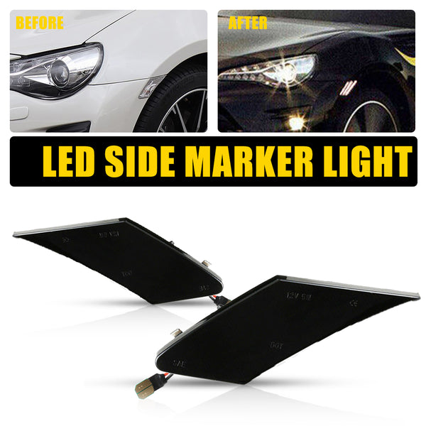 LED Side Marker Light for Subaru BRZ 2013-2020, White, Rear