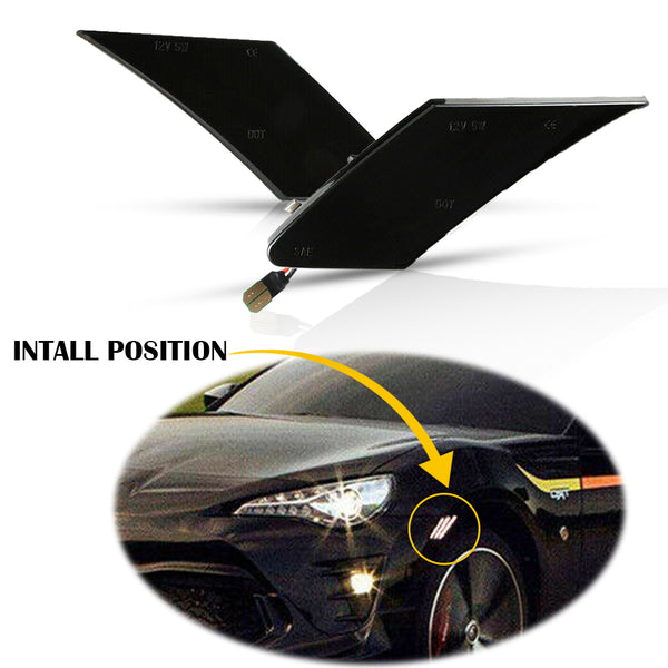 LED Side Marker Light for Subaru BRZ 2013-2020, White, Rear