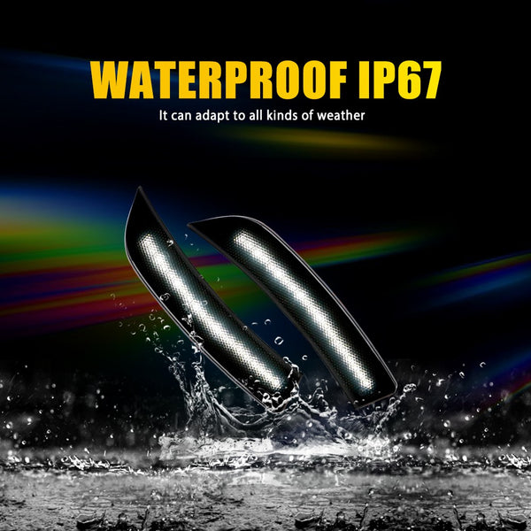 LED Side Marker Light for Subaru BRZ/Toyota GR86 2022-2025, Smoked Lens, White