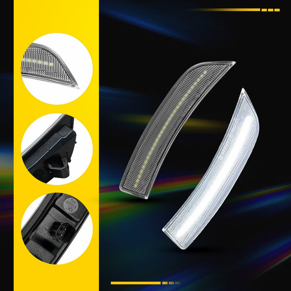 LED Side Marker Light for Toyota GR86/Subaru BRZ 2022-2024, Clear Lens, White