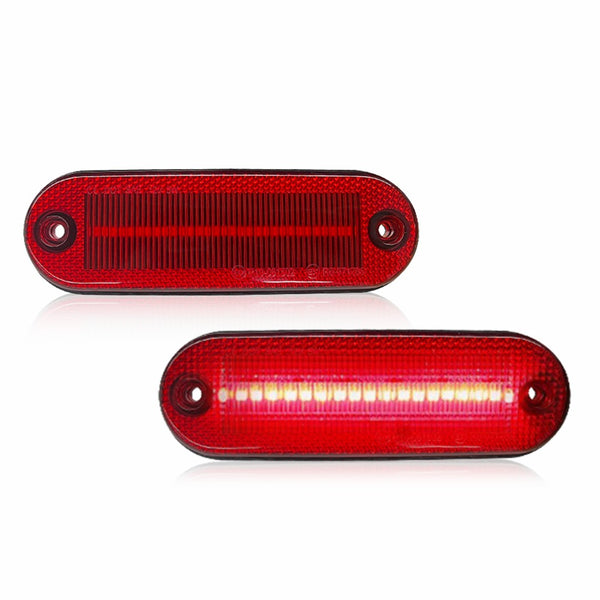 LED Side Marker Light for Toyota RAV4 1996-2000, Red, Rear Bumper Fender, L&R
