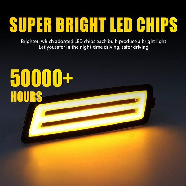 LED Side Marker Light for Volkswagen MK5 R32/MK6 2006-2009, Smoked Lens, Amber