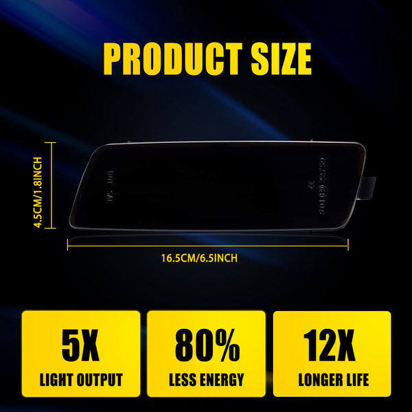 LED Side Marker Light for Volkswagen MK5 R32/MK6 2006-2009, Smoked Lens, Front