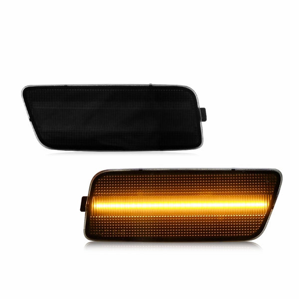 LED Side Marker Light for Volkswagen MK6 GTI 2010-2014, Smoked Lens, Amber, Front