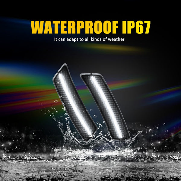 LED Side Marker Light for VW Tiguan 2018-2023 & Beetle 2012-2019, Smoked Lens, Fender