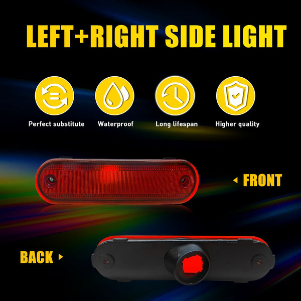 LED Side Marker Light Front Amber for Mazda MX-5 Miata 1990-2005