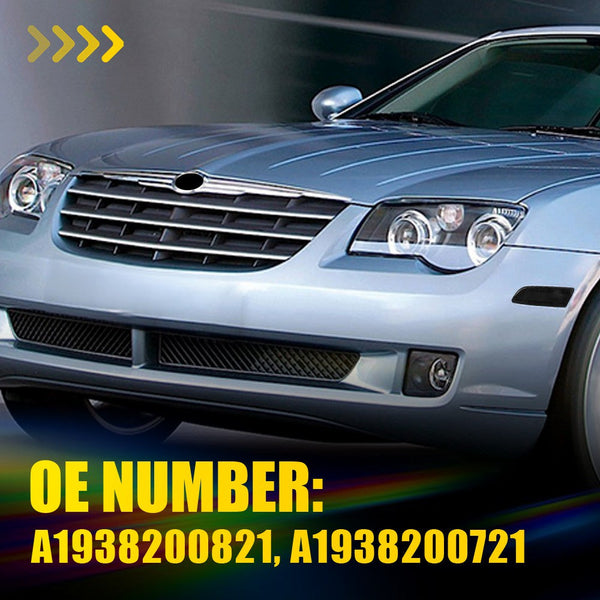 LED Side Marker Light Front Bumper for Chrysler Crossfire 2004-2008, Smoked Lens