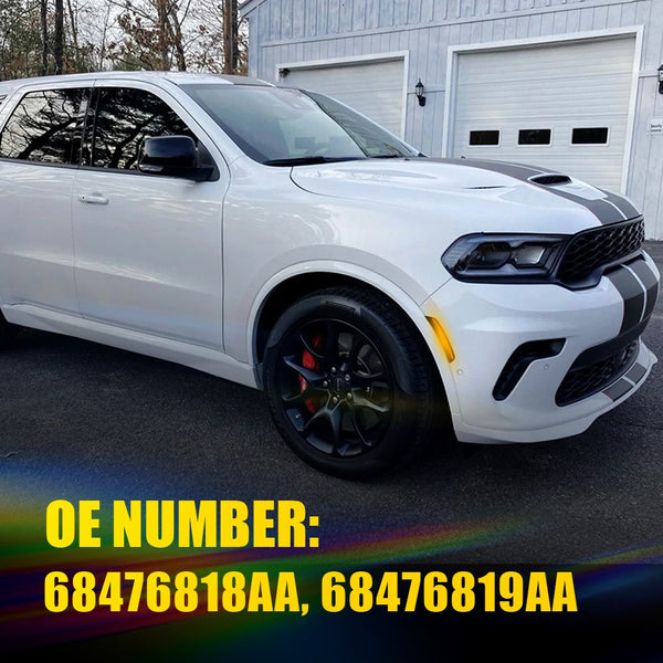 LED Side Marker Light Front Bumper for Dodge Durango 2021-2025, Smoked Lens, Amber