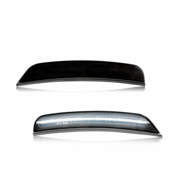 LED Side Marker Light Front Bumper for Dodge Durango 2021-2025, Smoked Lens, White