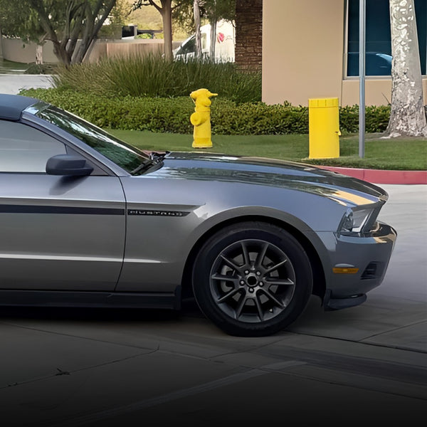 LED Side Marker Light Front Bumper Reflector for Ford Mustang 2010-2014, Amber Lens