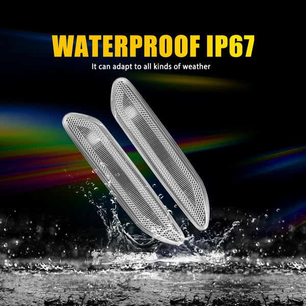 LED Side Marker Light Front Clear for MINI Paceman R61 2011-2016