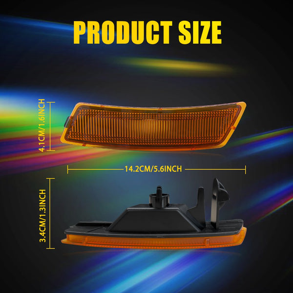 LED Side Marker Light Front Housing Amber for VW Tiguan 2018-2023 & Beetle 2012-2019
