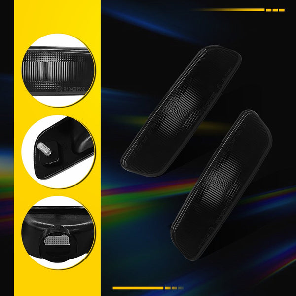 LED Side Marker Light Front Parking for Lexus GS430/IS300 2001-2005, Smoked Lens