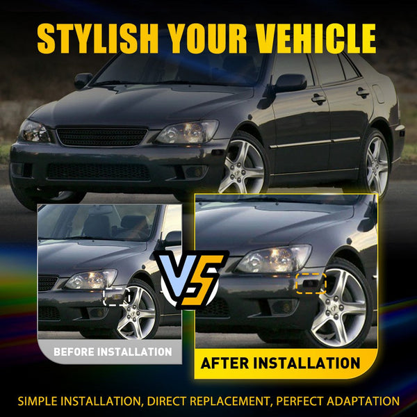 LED Side Marker Light Front Parking for Lexus GS430/IS300 2001-2005, Smoked Lens