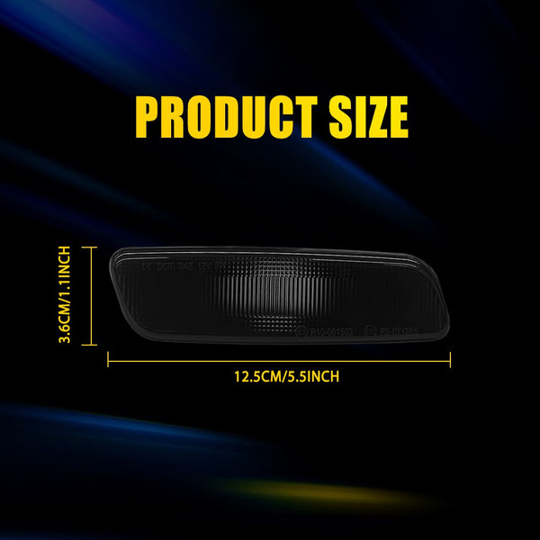 LED Side Marker Light Front Parking for Lexus GS430/IS300 2001-2005, Smoked Lens
