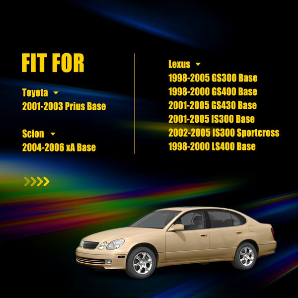 LED Side Marker Light Front Parking for Lexus GS430/IS300 2001-2005, Smoked Lens